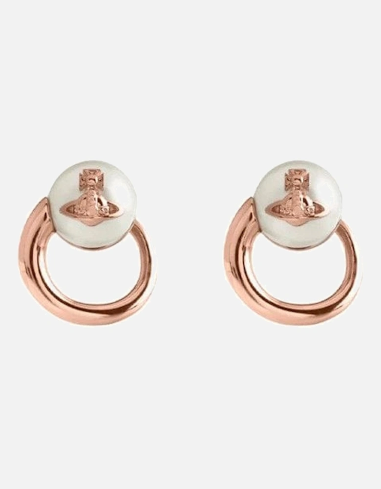 Carola Earrings - Pink Gold/Cream-Rose