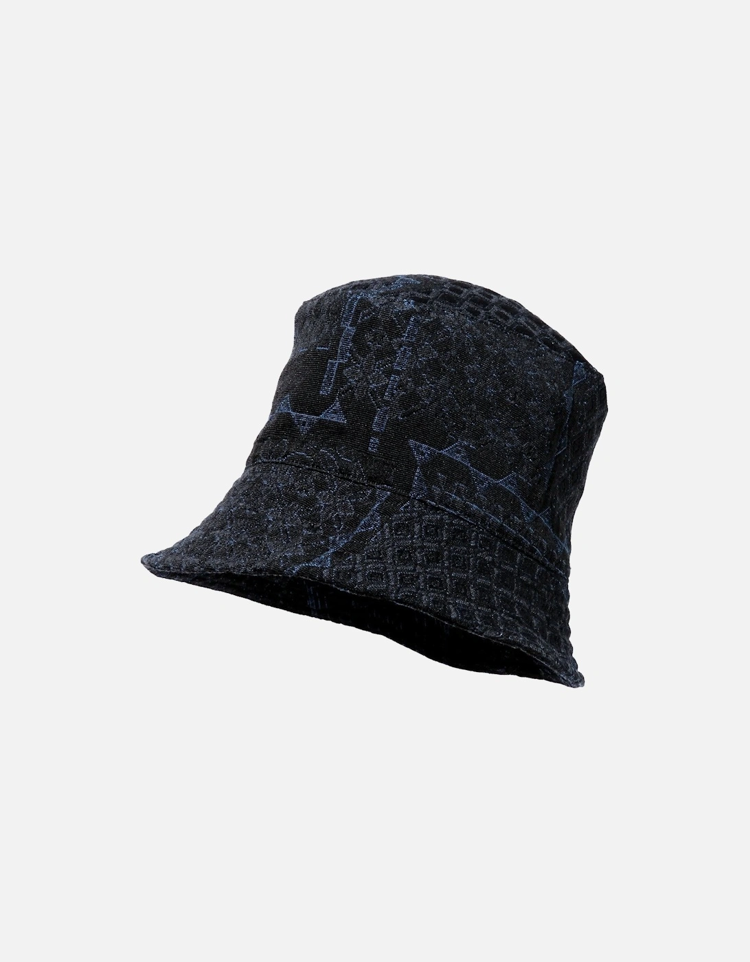 Jacquard Bucket Hat - Black-Navy