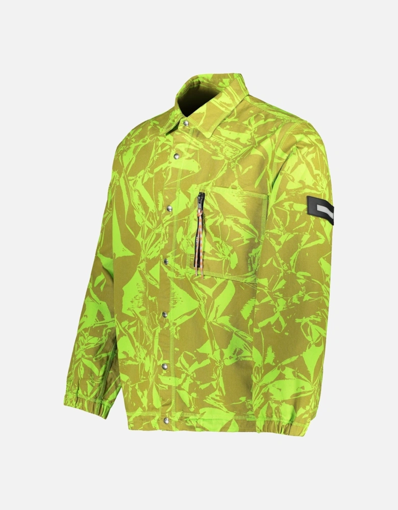 Crinkle Camo Shirt - Lime