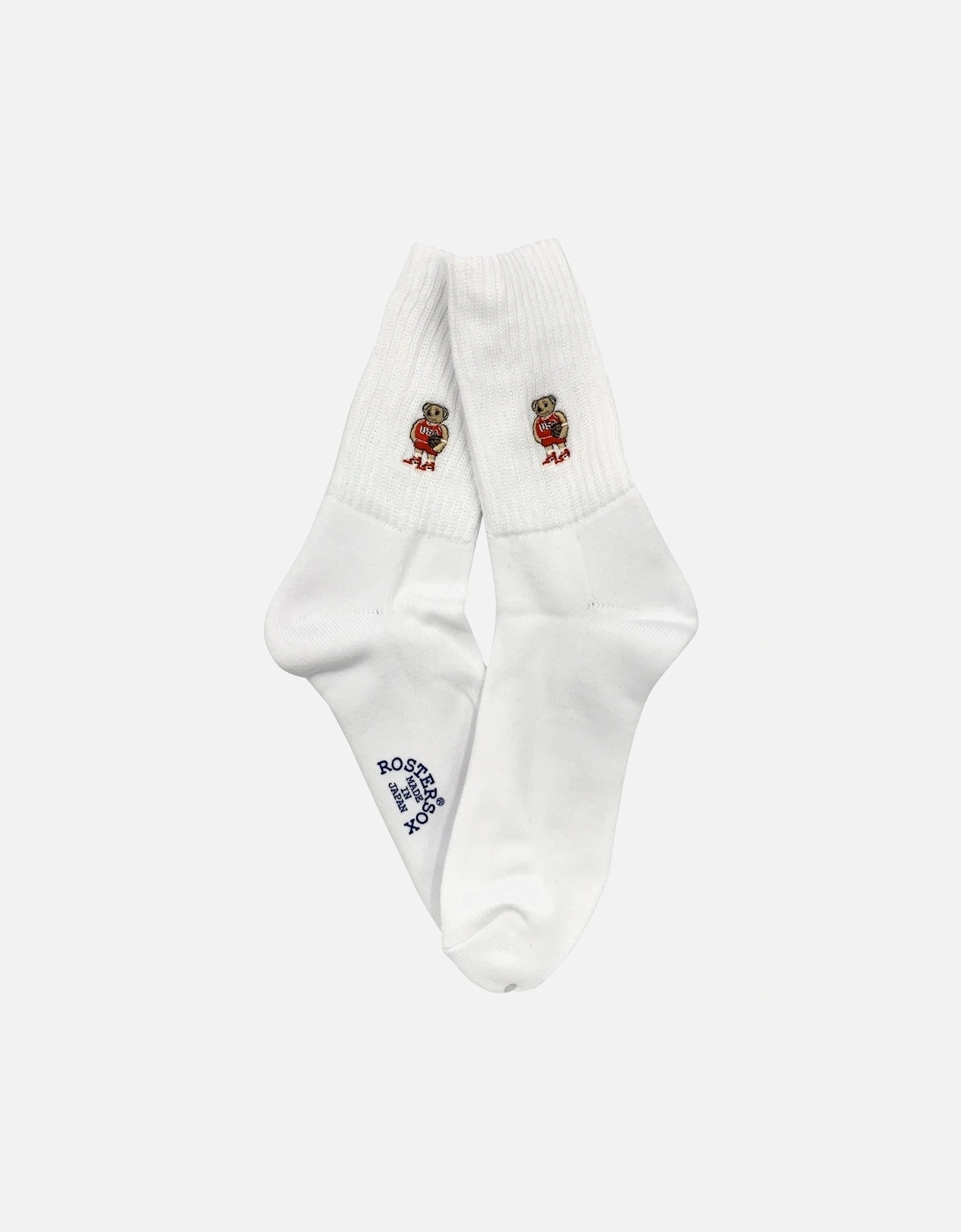 Rostersox's Bear Socks - White