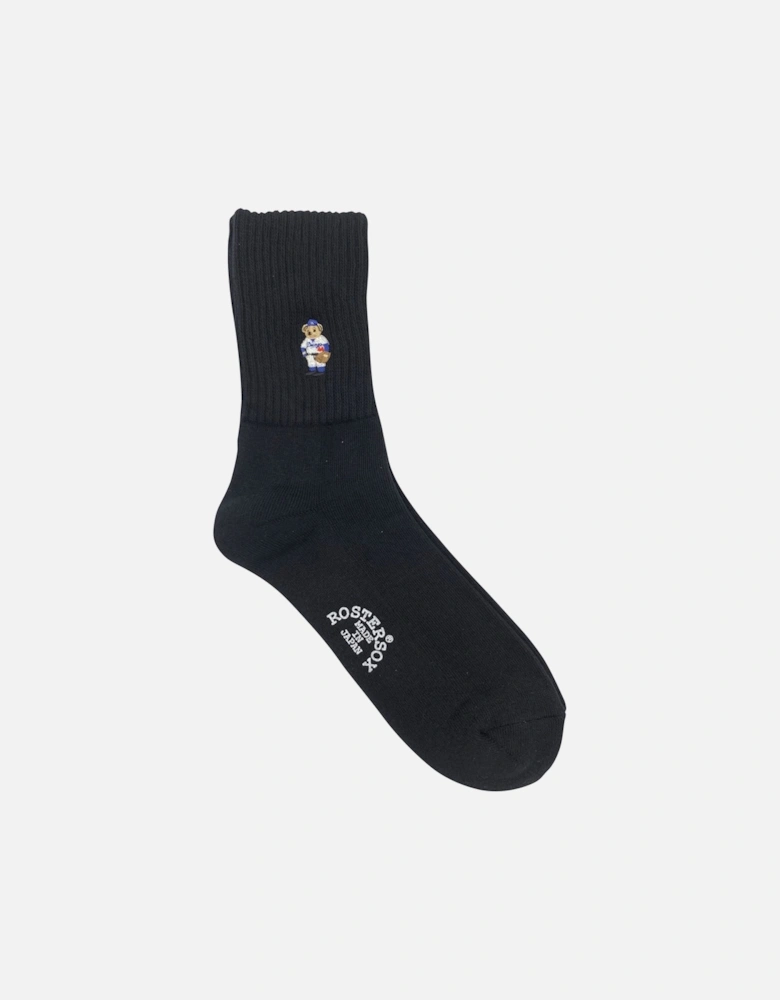 Rostersox's Bear Socks - Black and White