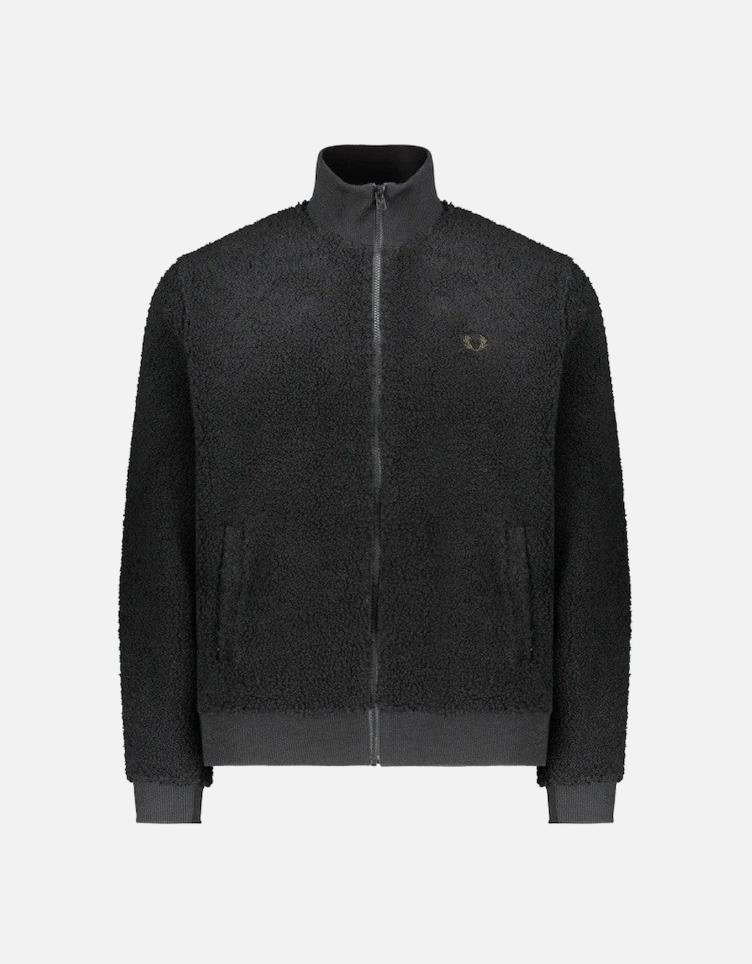 Borg Fleece Track Jacket - Black, 4 of 3