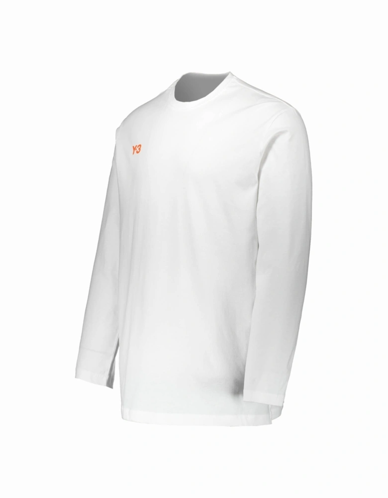 Y3 GFX Long Sleeve Tee - White