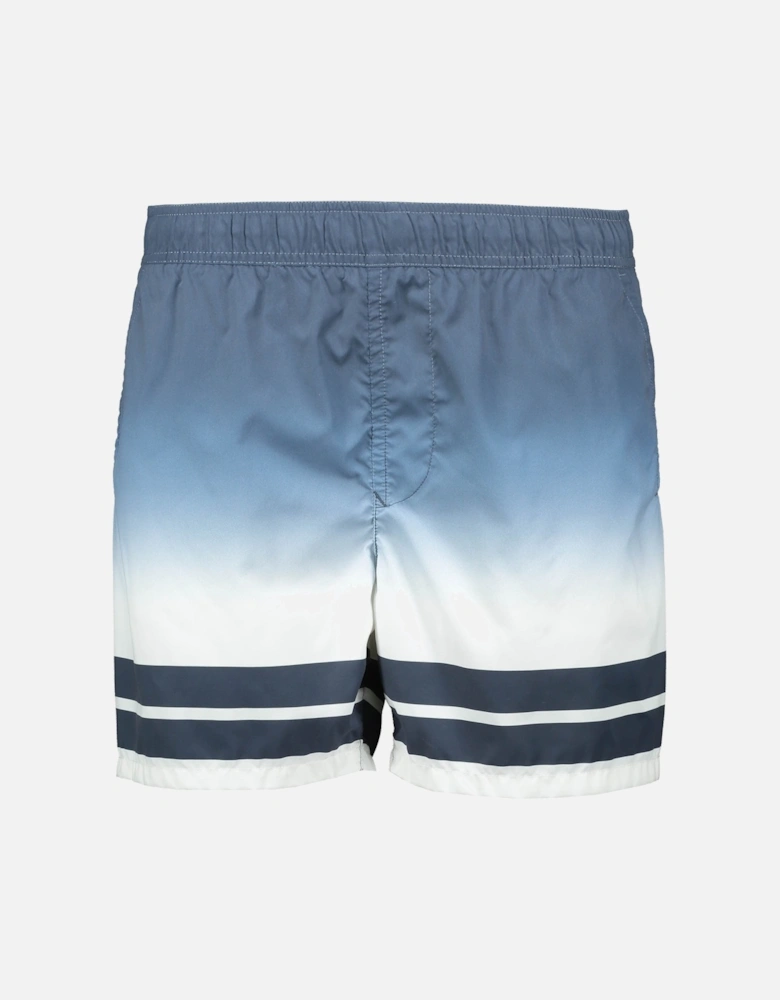 Shaded Print Shorts - Avio Blue