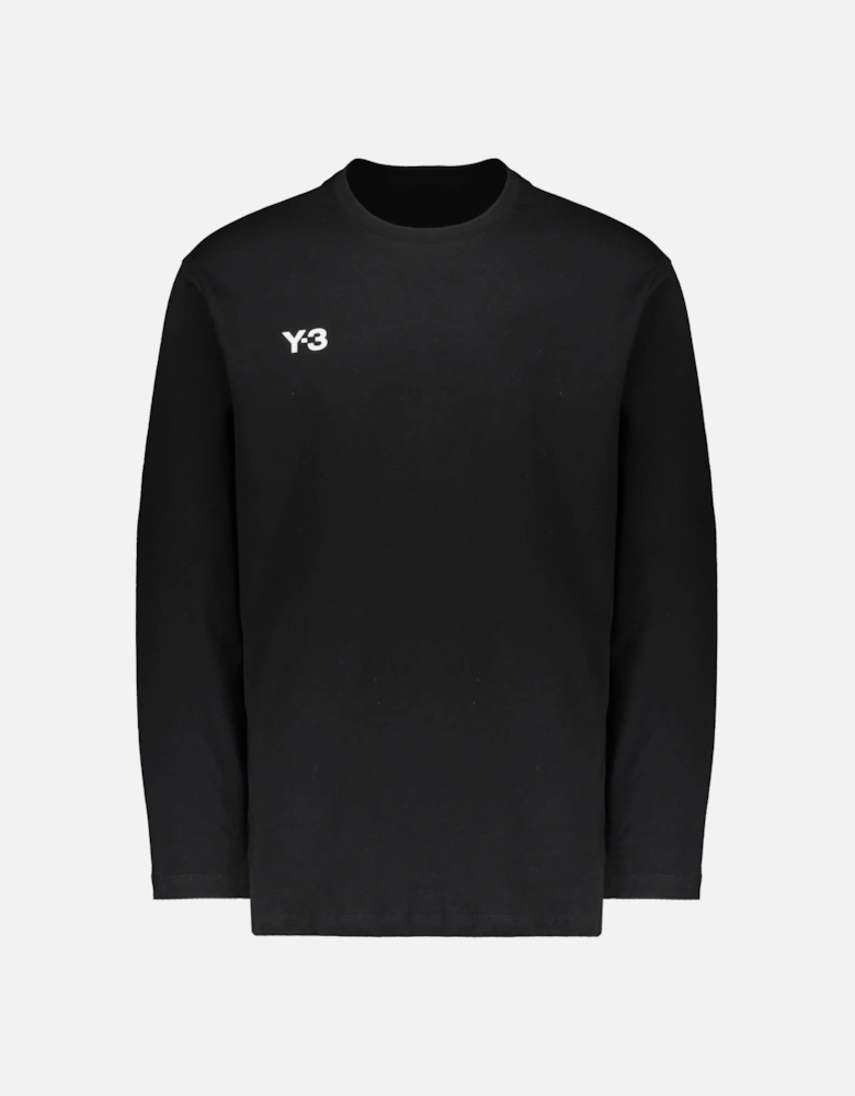 Y3 GFX Long Sleeve Tee - Black