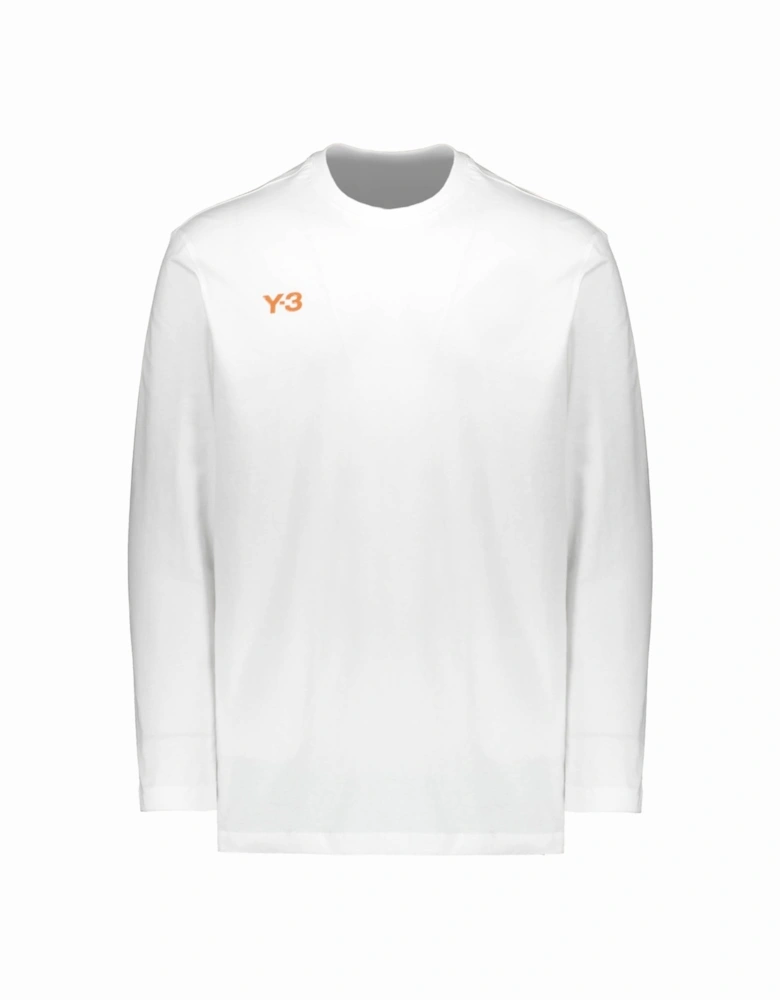 Y3 GFX Long Sleeve Tee - White