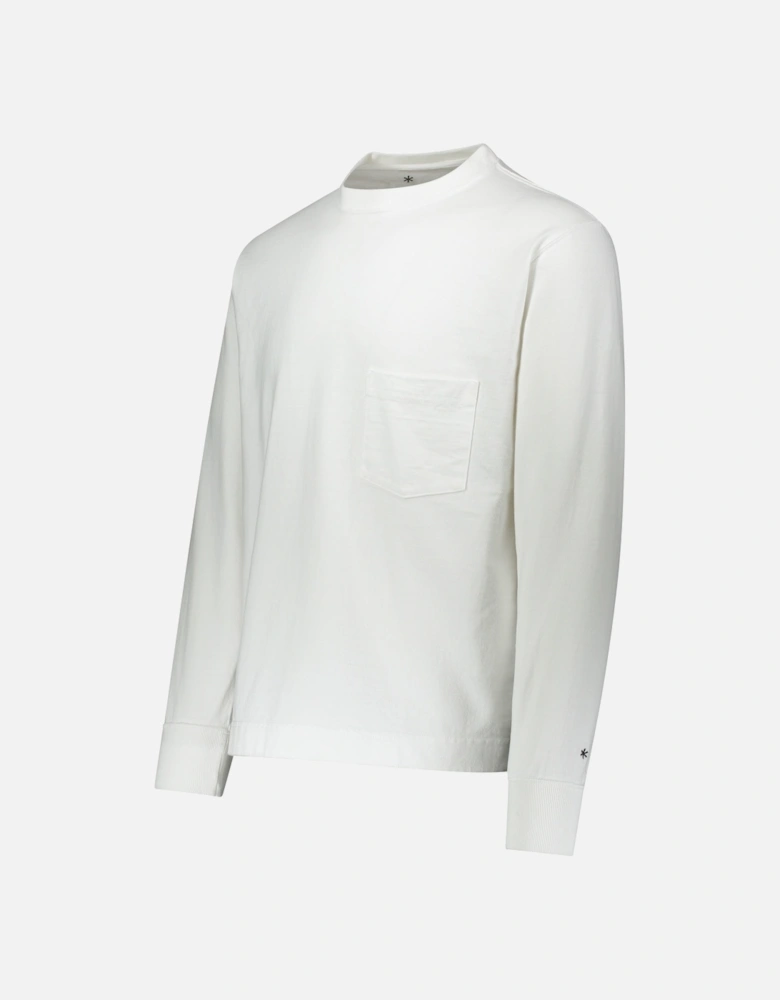 Snow peak Heavy Cotton LS Tee Shirt - White