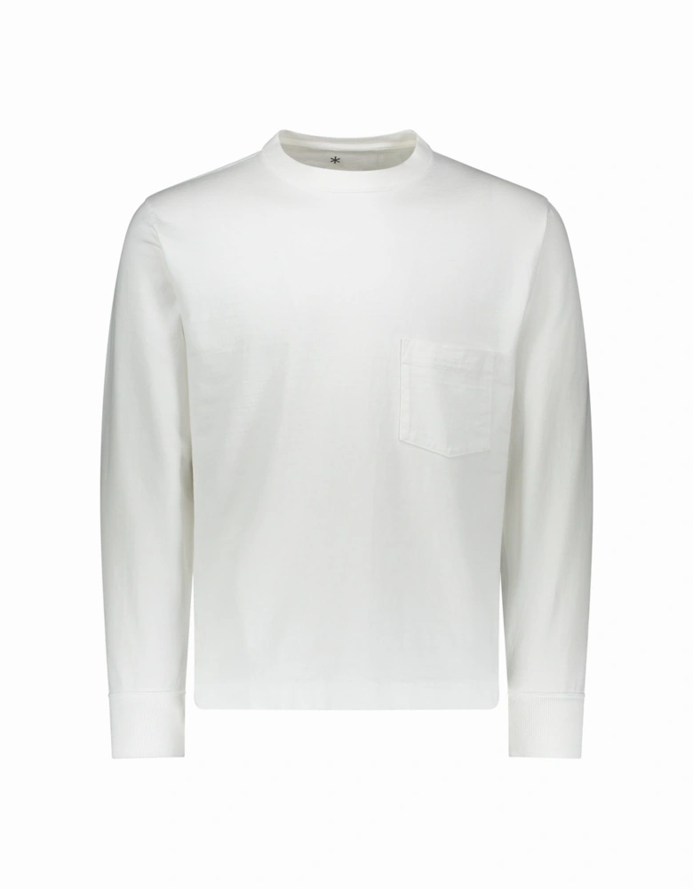 Snow peak Heavy Cotton LS Tee Shirt - White