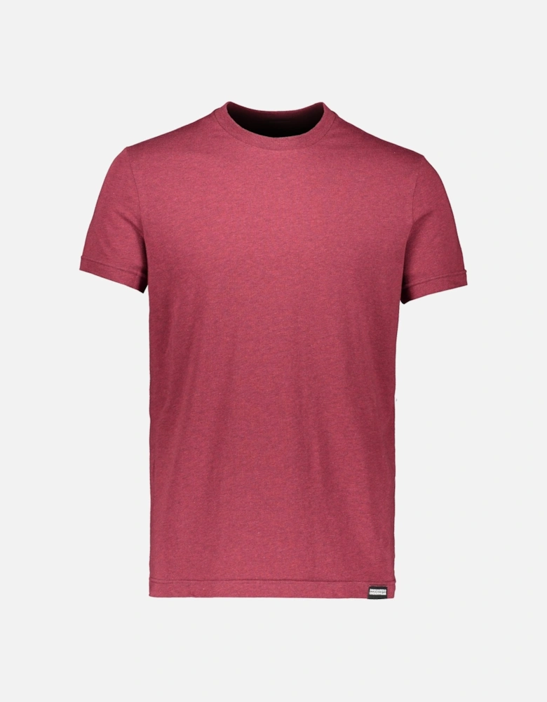 Round Neck T-Shirt - Burgundy