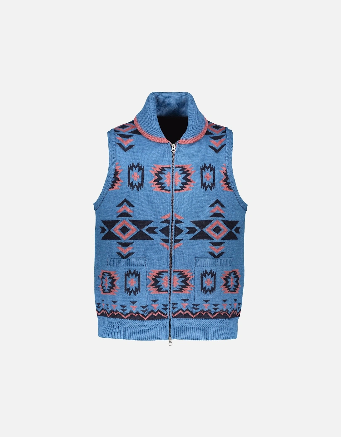 Heavy Knit Indigo Vest - Blue, 4 of 3