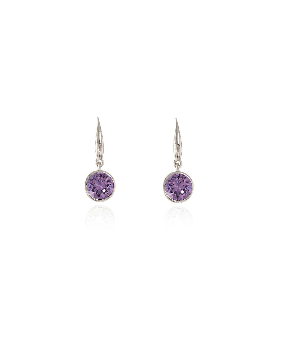 Cachet Ebba Earrings Tanzanite Crystal Platinum Plated, 4 of 3