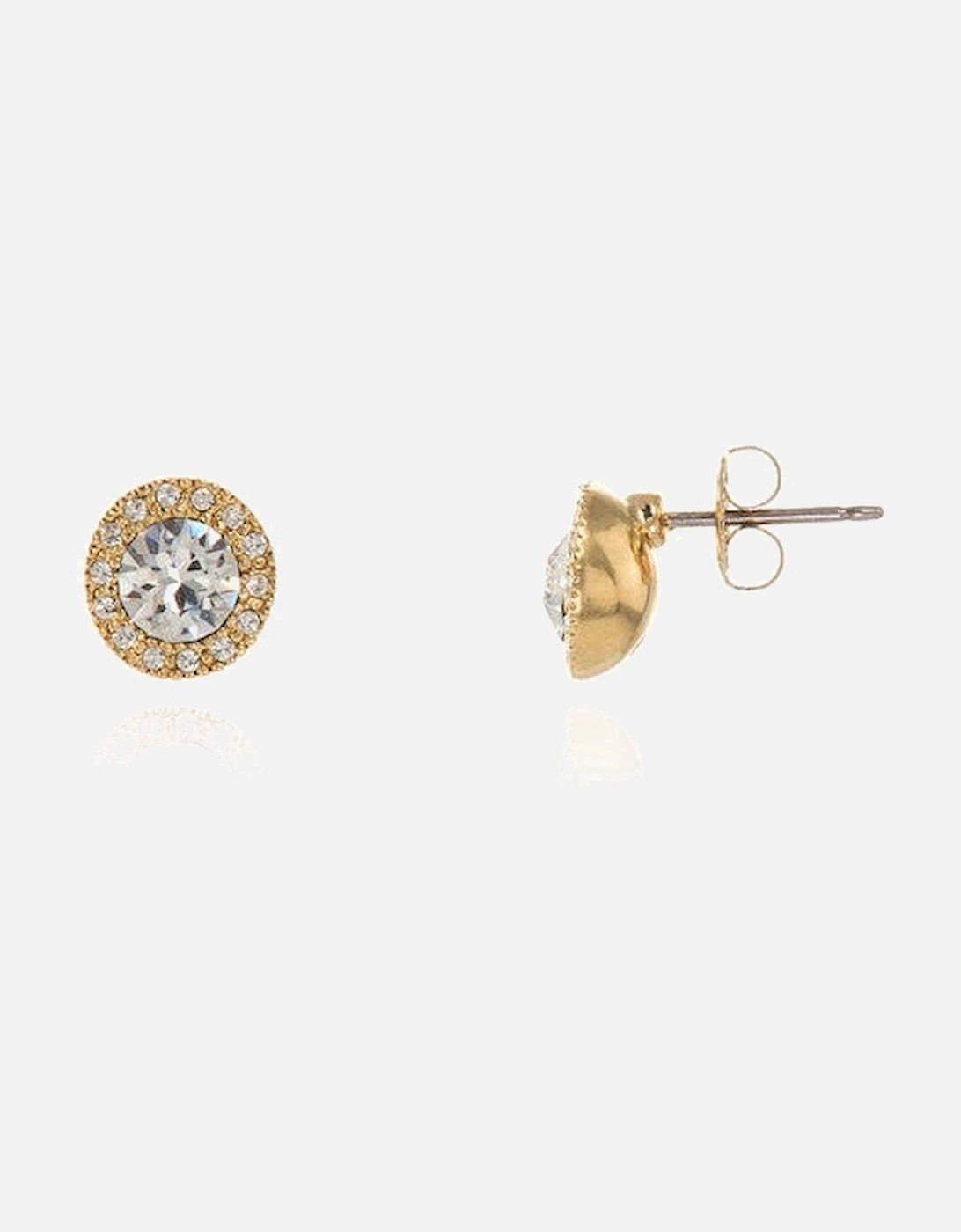 Cachet Chickle Stud Earrings 18ct Gold Plated, 4 of 3