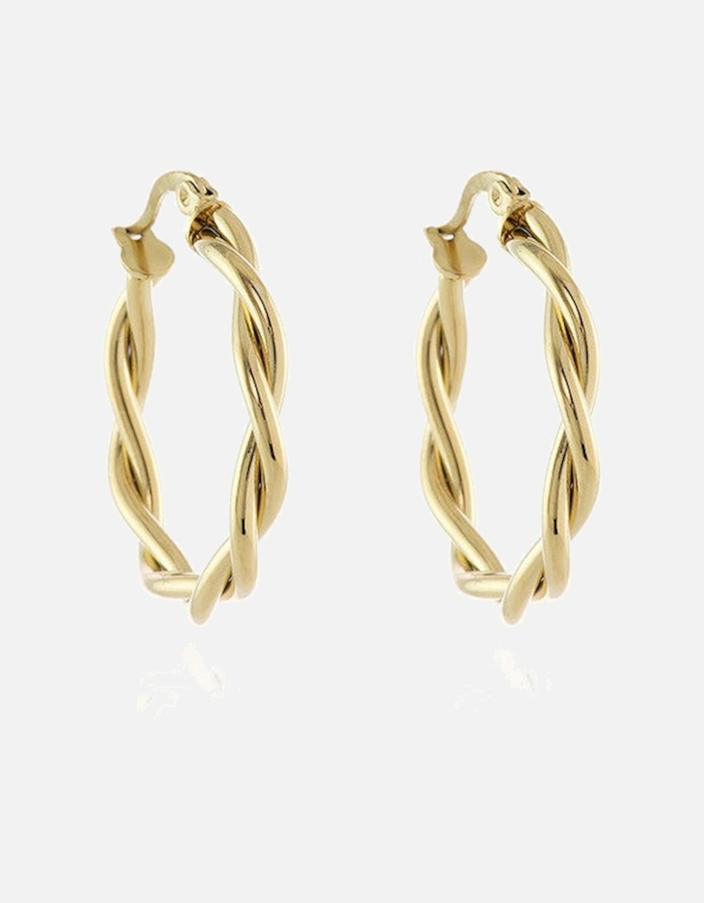 Cachet Olena Hoop Earrings plated in Gold