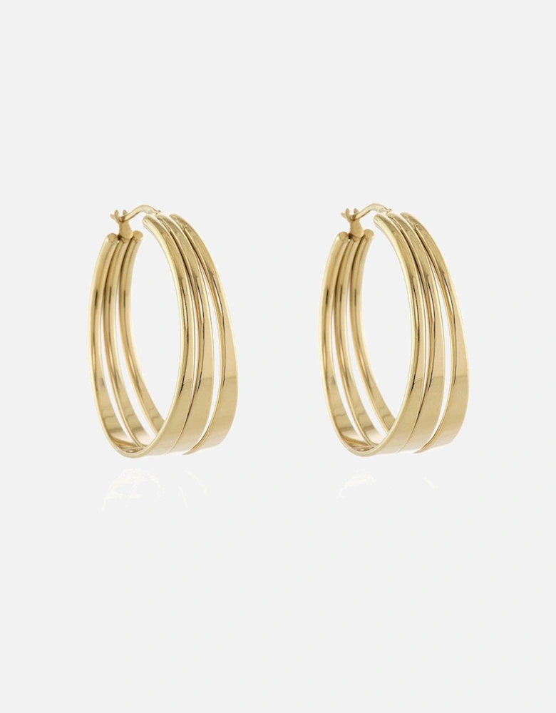 Cachet Kala Hoop Earrings plated in Gold