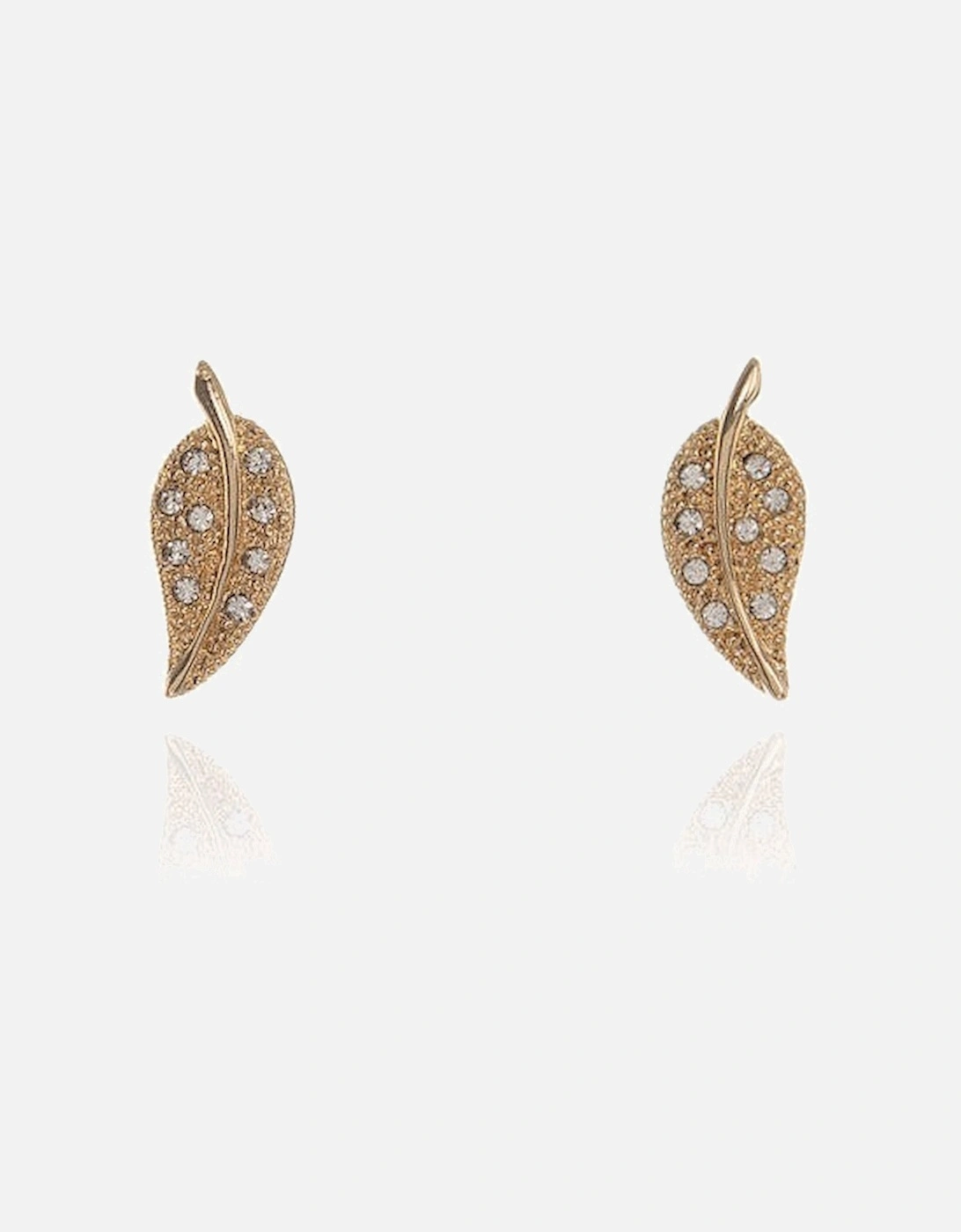 Cachet Leafy Earrings 18ct Gold Plated, 4 of 3