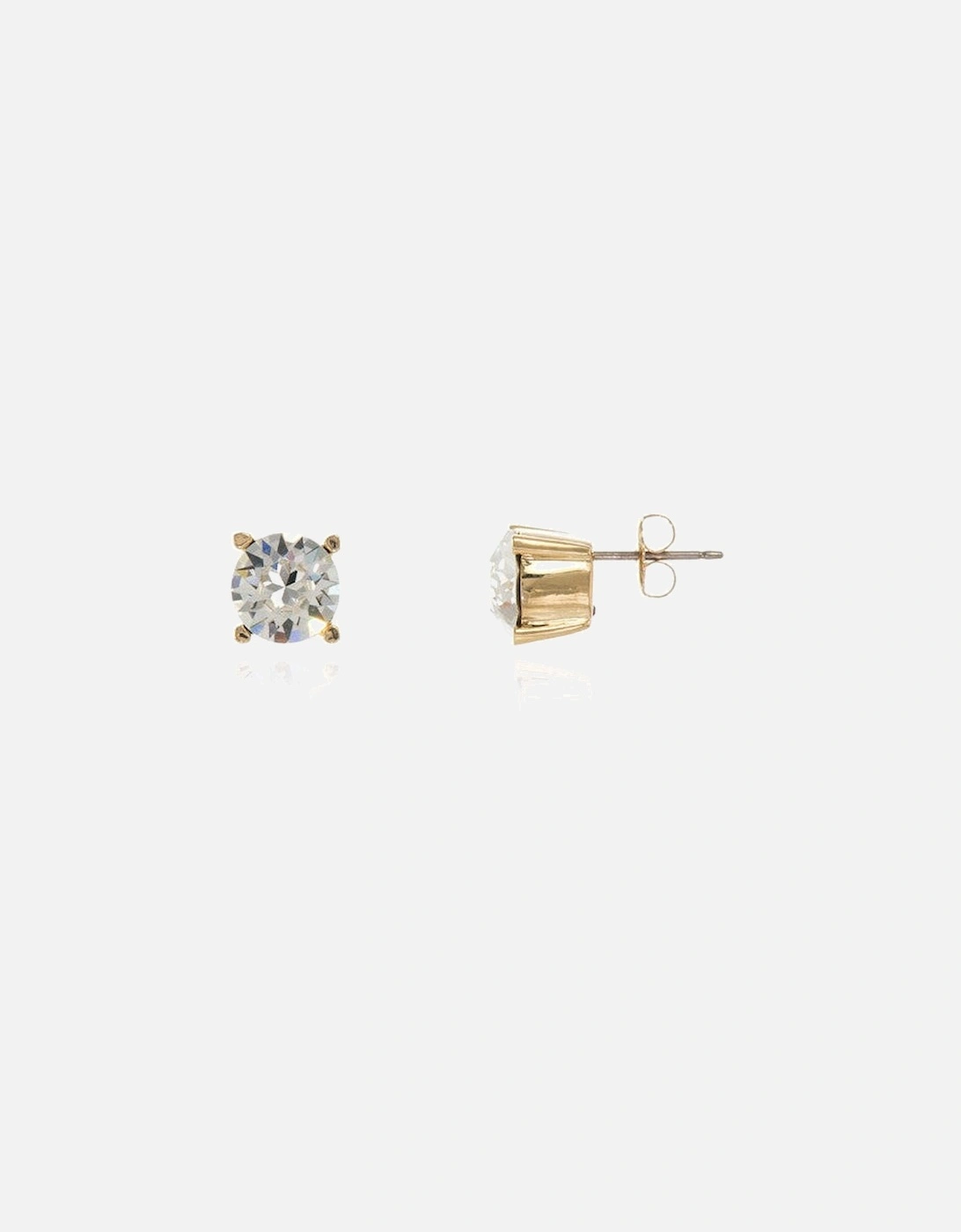 Cachet Laine 8mm Stud Earrings 18ct Gold Plated, 4 of 3