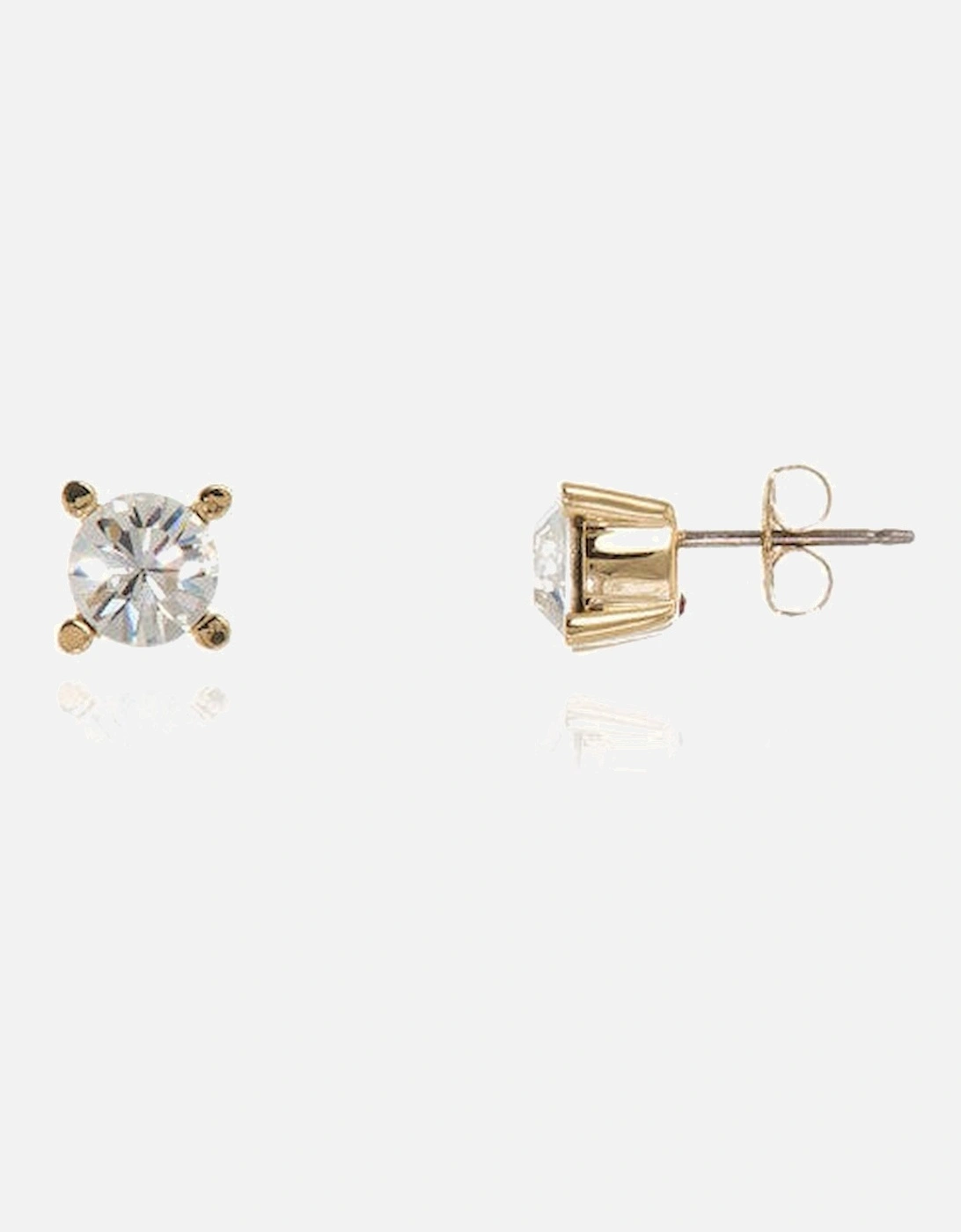 Cachet Laine 6mm Stud Earrings 18ct Gold Plated, 3 of 2