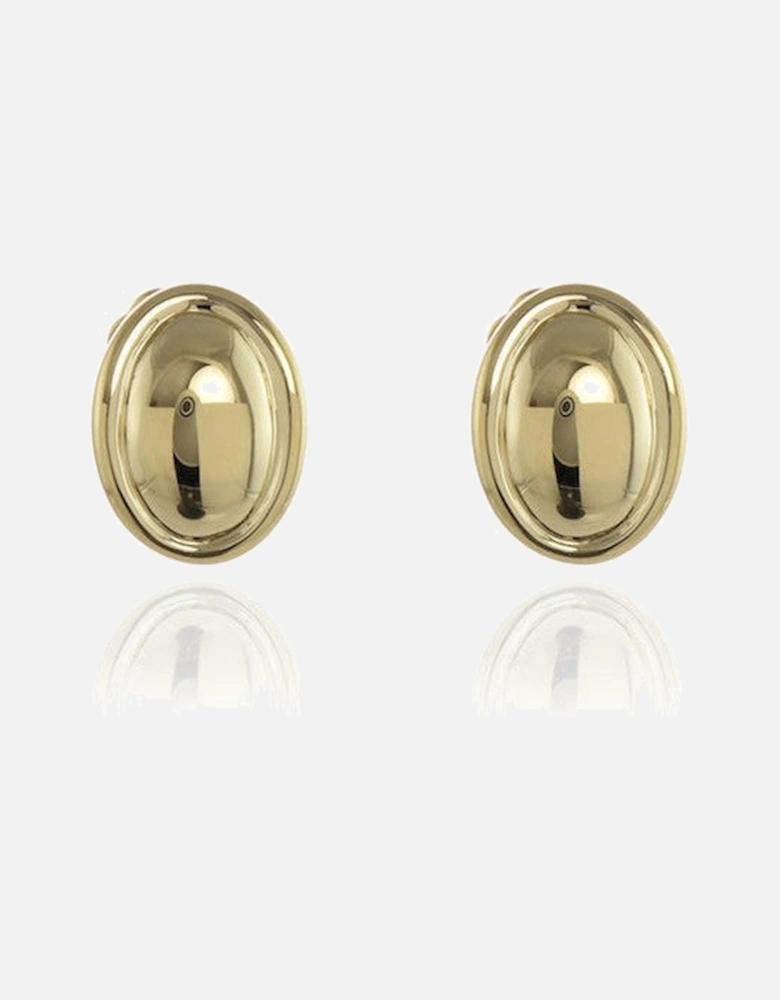 Cachet Vega Polished Clip-On Earrings 18ct Gold Plated