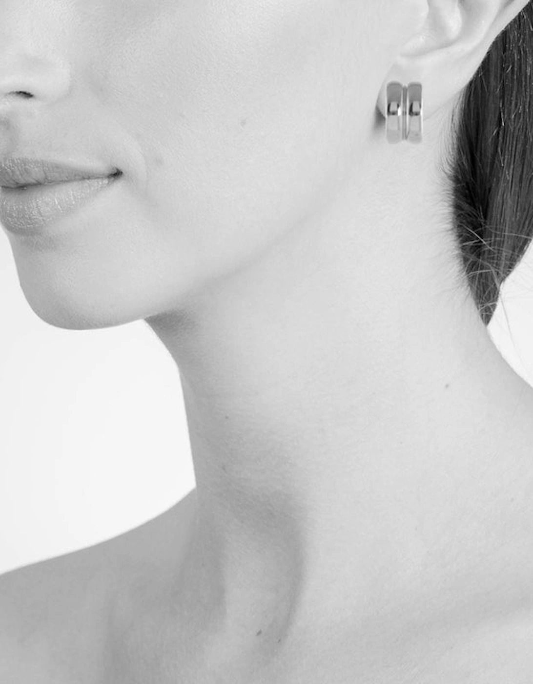 Suzy Polished Silver Clip On Earrings