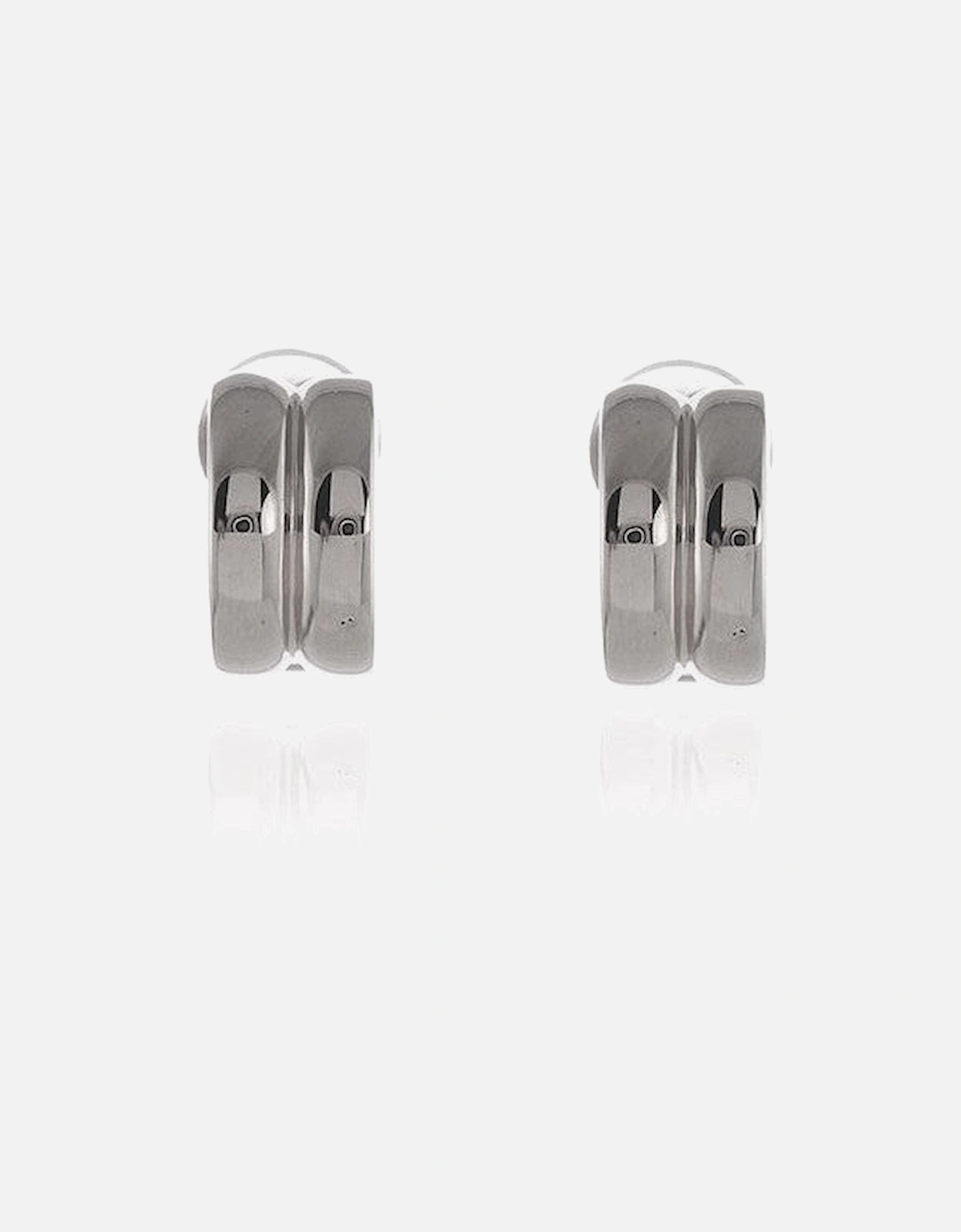 Suzy Polished Silver Clip On Earrings, 7 of 6