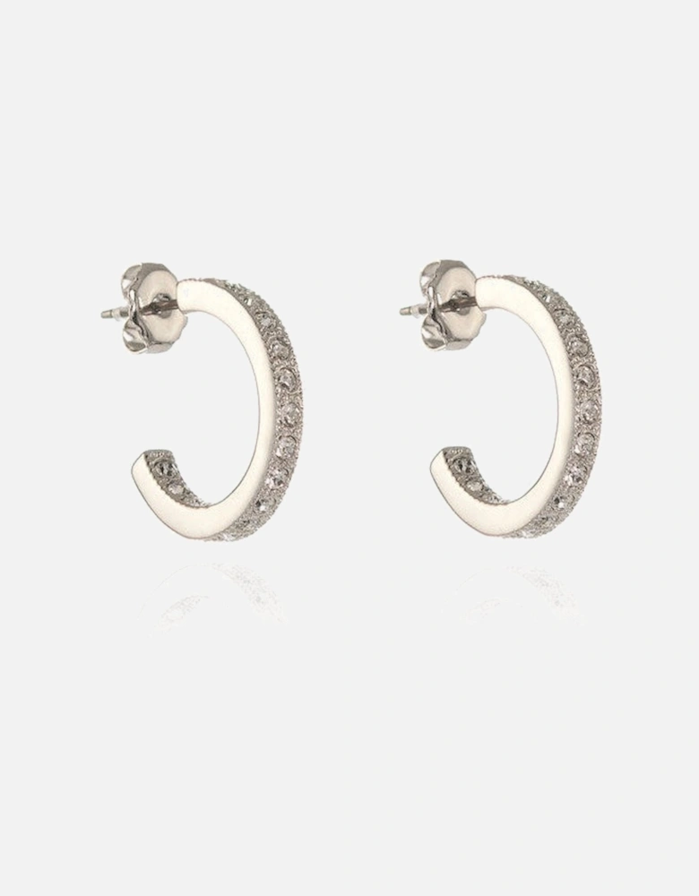 Cachet Saga 18mm Hoop Earrings Platinum Plated