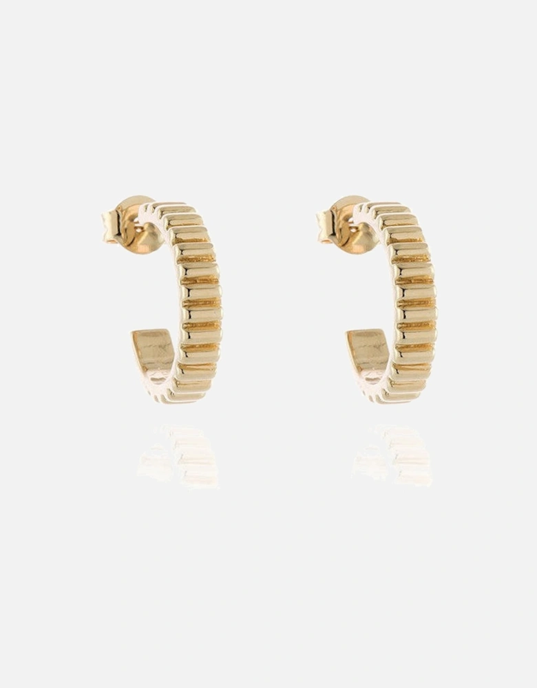 Cachet Ricci 15mm Hoop Earrings 18ct Gold Plated