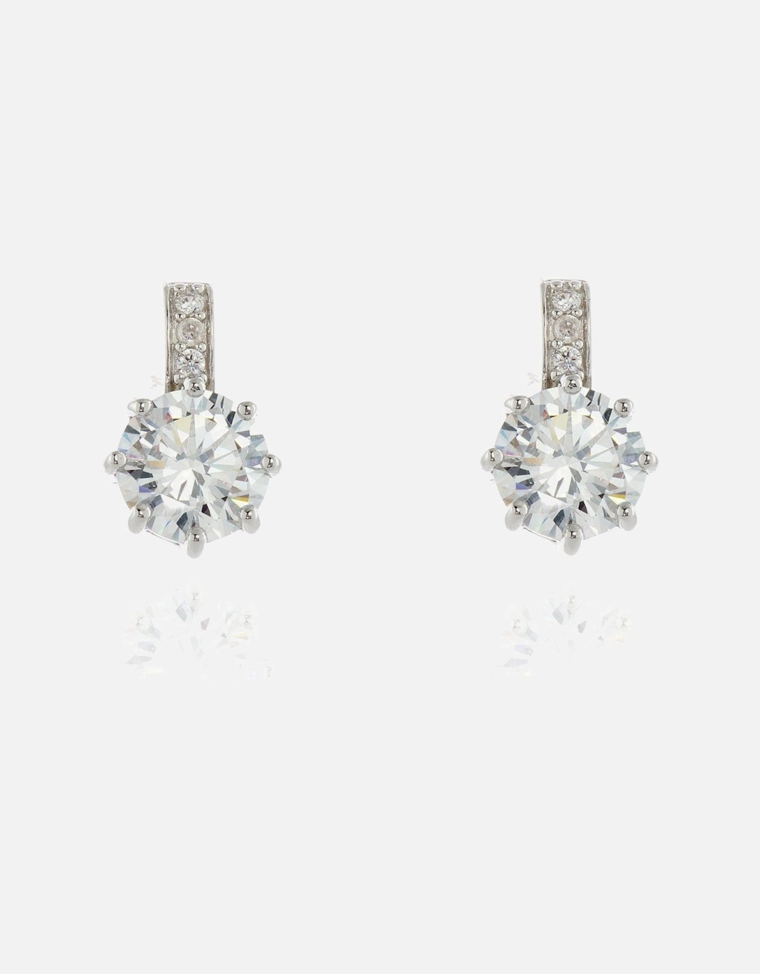 Cachet Lark CZ Earrings Platinum Plated, 3 of 2