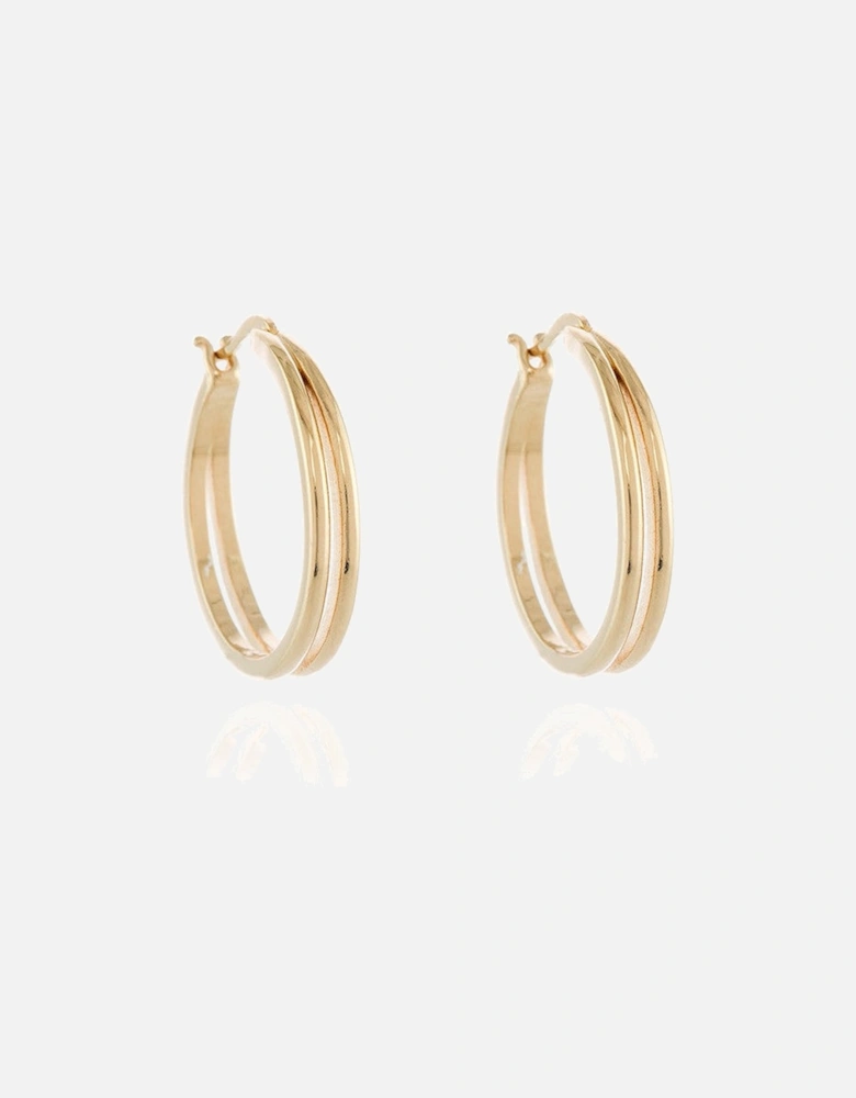 Cachet Lana 25mm Hoop Earrings 18ct Gold Plated