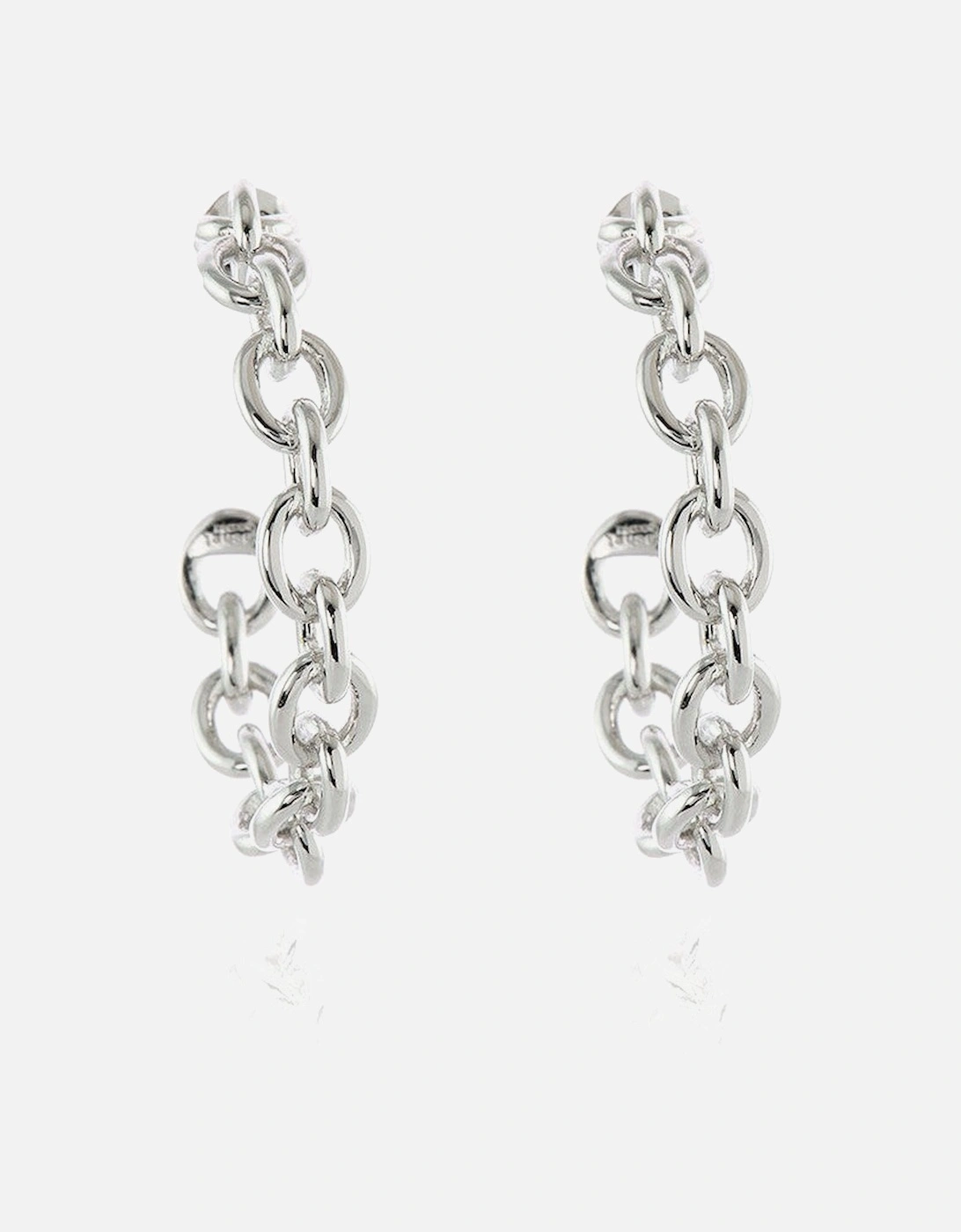 Oleta Silver Hoop Earrings, 6 of 5