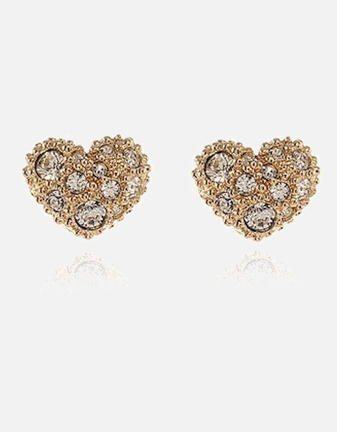 Pom Pom Gold Heart Earrings, 6 of 5