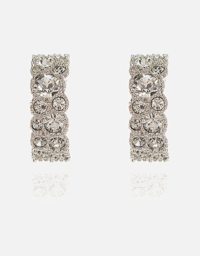 Cachet Halia Earrings 15mm Platinum Plated