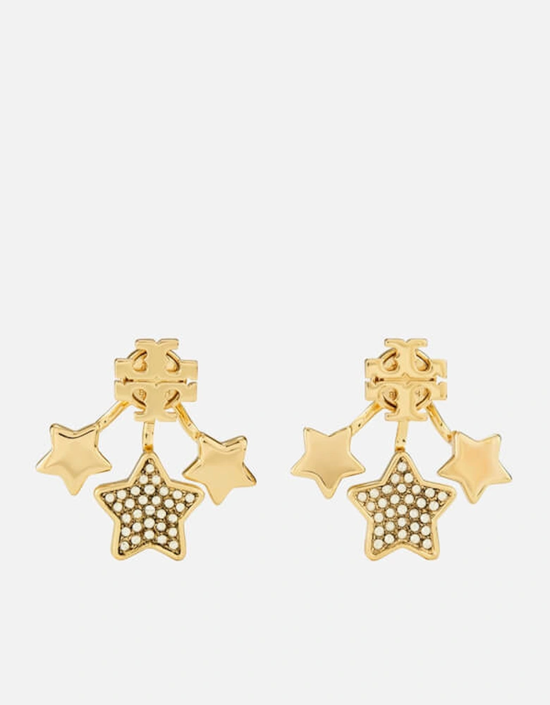 Kira Shooting Star Gold-Plated Stud Earrings
