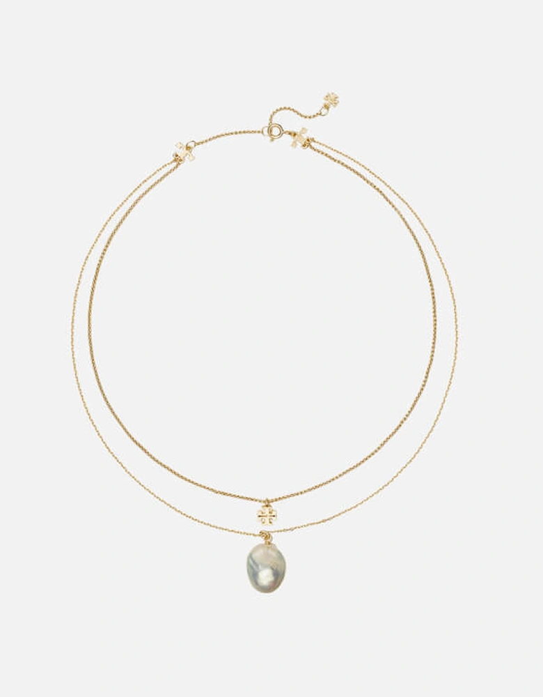 Kira Gold-Plated Freshwater Pearl Necklace