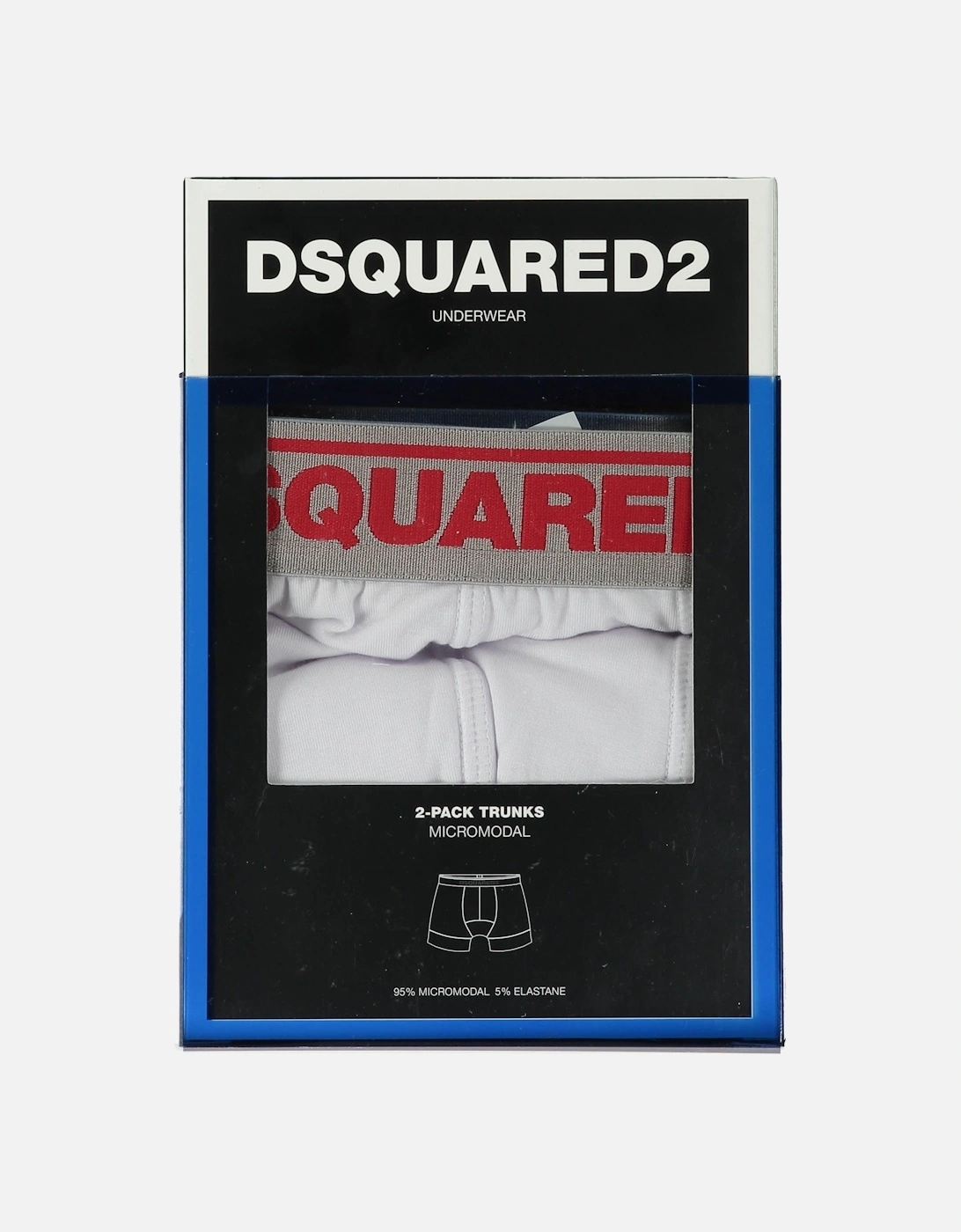 DSquared 2 Pack Trunks - White, 4 of 3