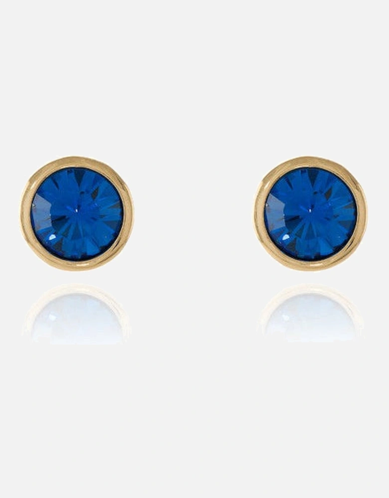 Cachet Thisbe Earrings Sapphire Crystal 18ct Gold Plated