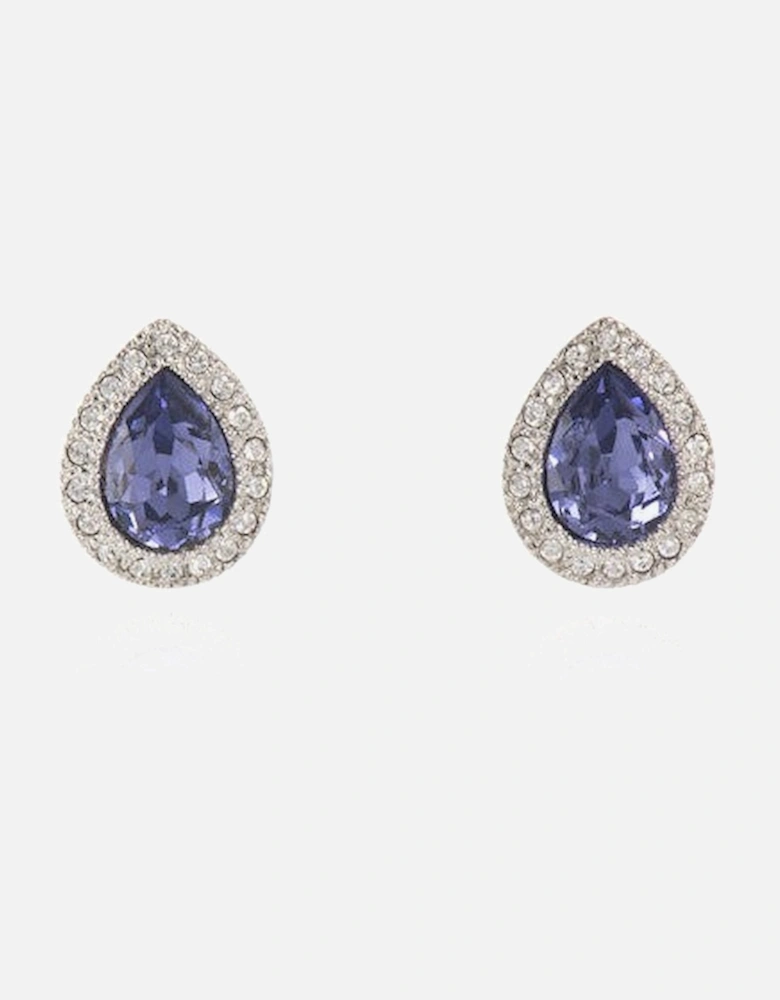 Cachet Talma Tanzanite Crystal Earrings Platinum Plated