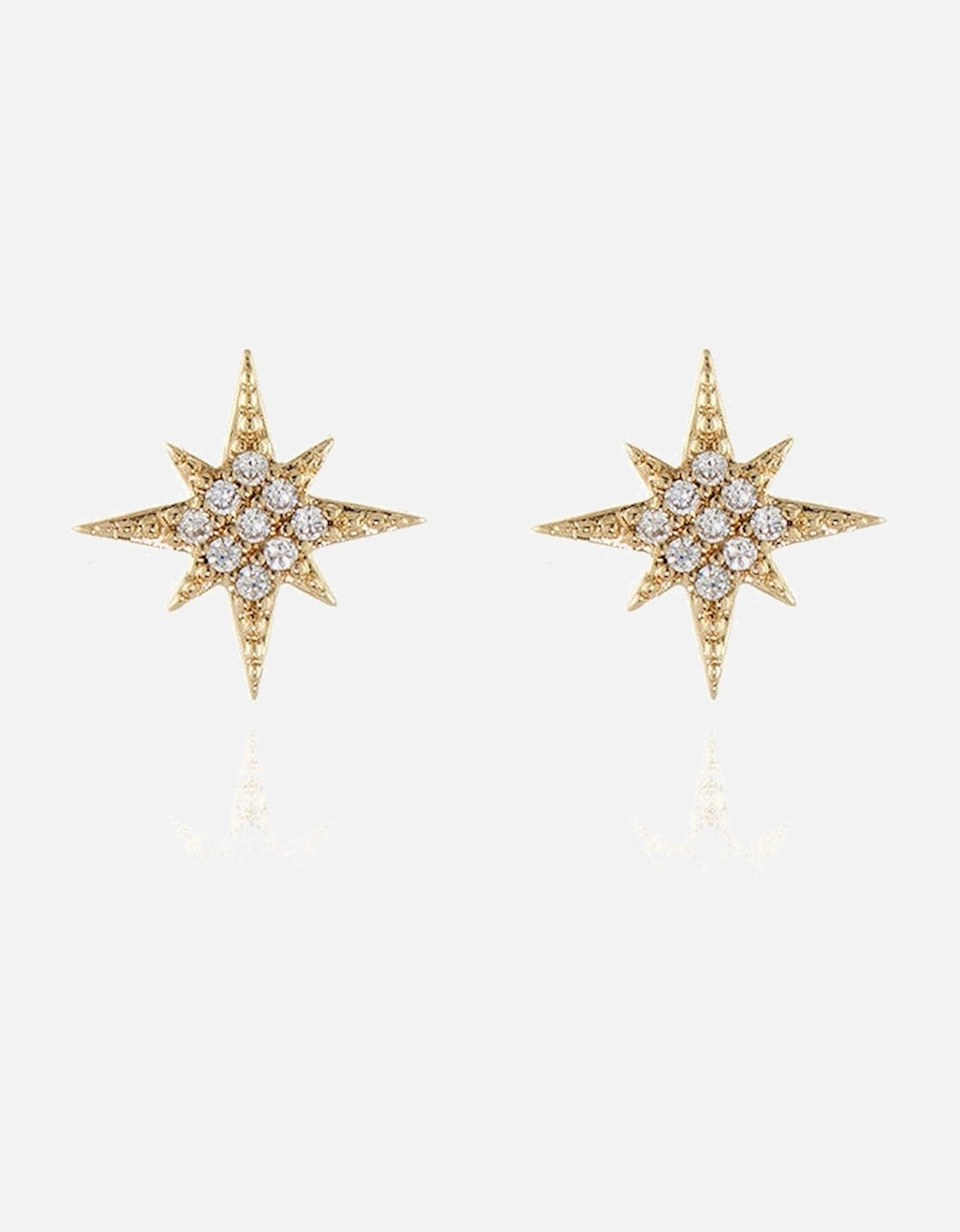 Cachet North Star stud Earrings plated in Gold, 4 of 3