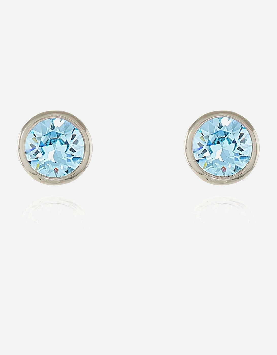 Cachet Thisbe Earrings Aquamarine Crystal Platinum Plated, 4 of 3