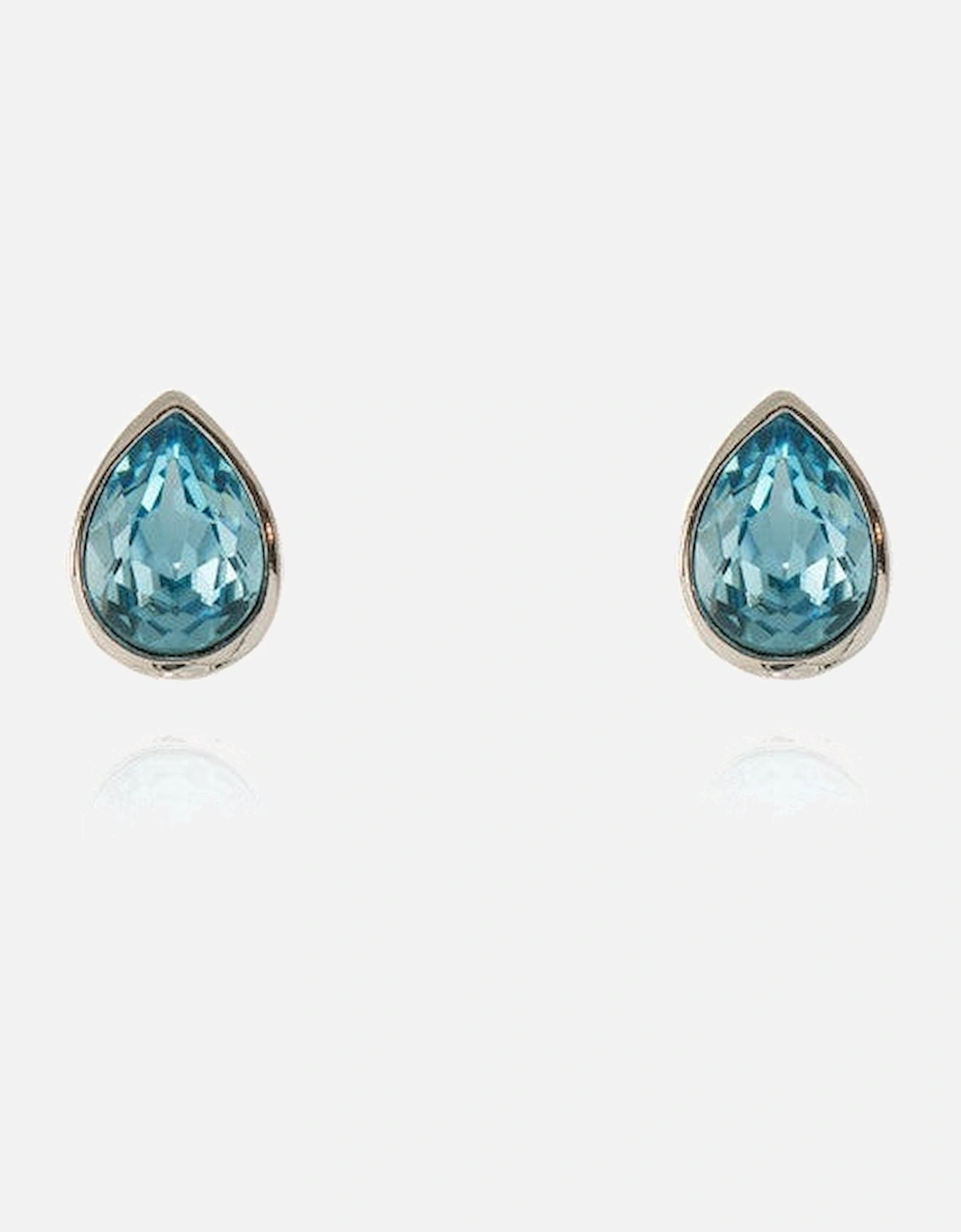 Cachet Ran Earrings Aquamarine Crystal Platinum Plated, 4 of 3