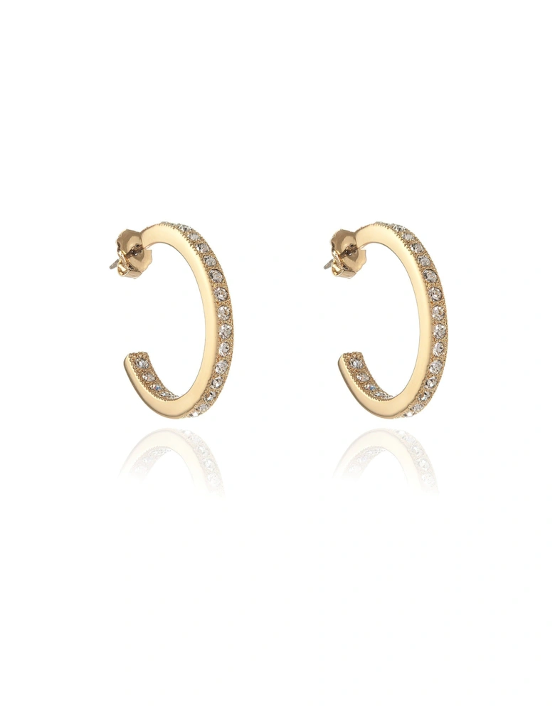 Cachet Saga Large Hoop Earrings 18ct Gold Plated