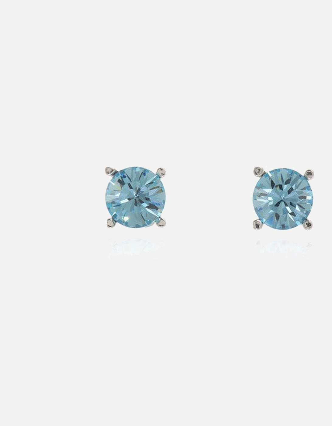 Laine 8mm Aquamarine Silver Earrings, 6 of 5