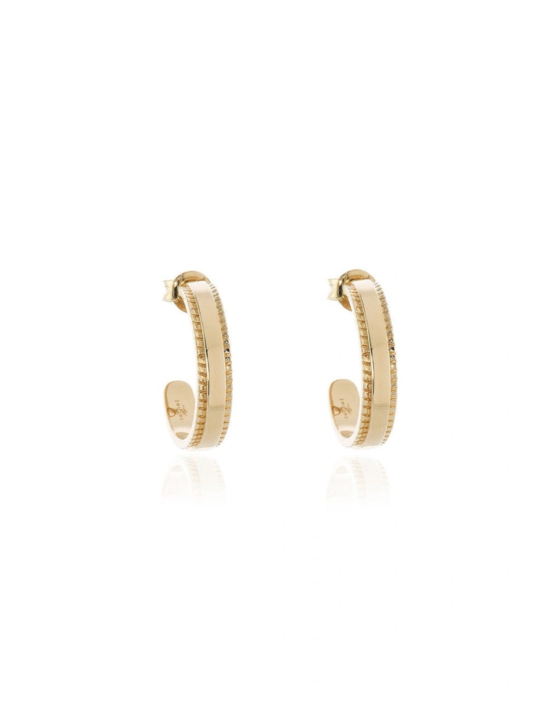 Cachet Keanu Hoop Earrings plated in Gold