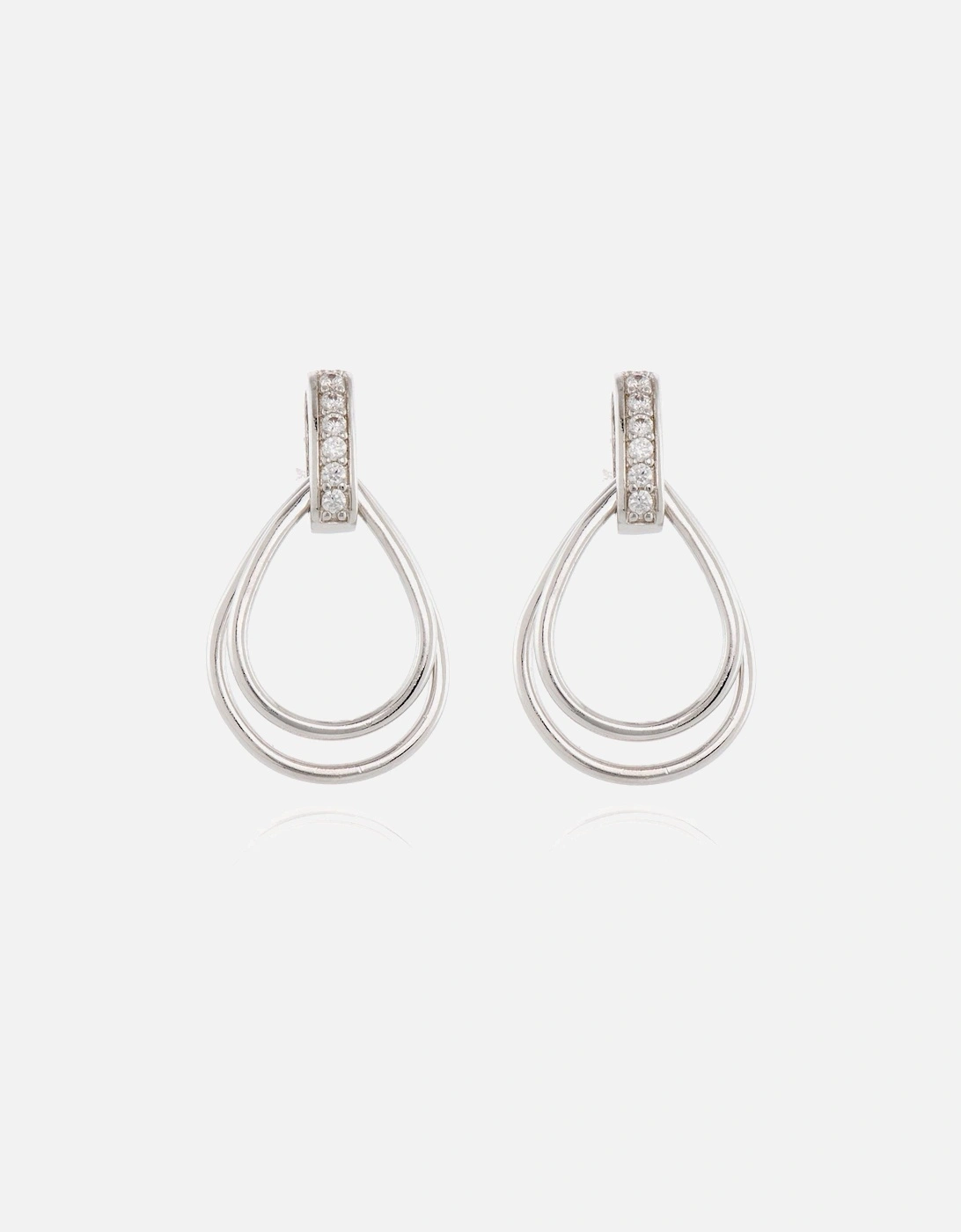 Cachet Qiao Drop Earrings Platinum Plated, 3 of 2
