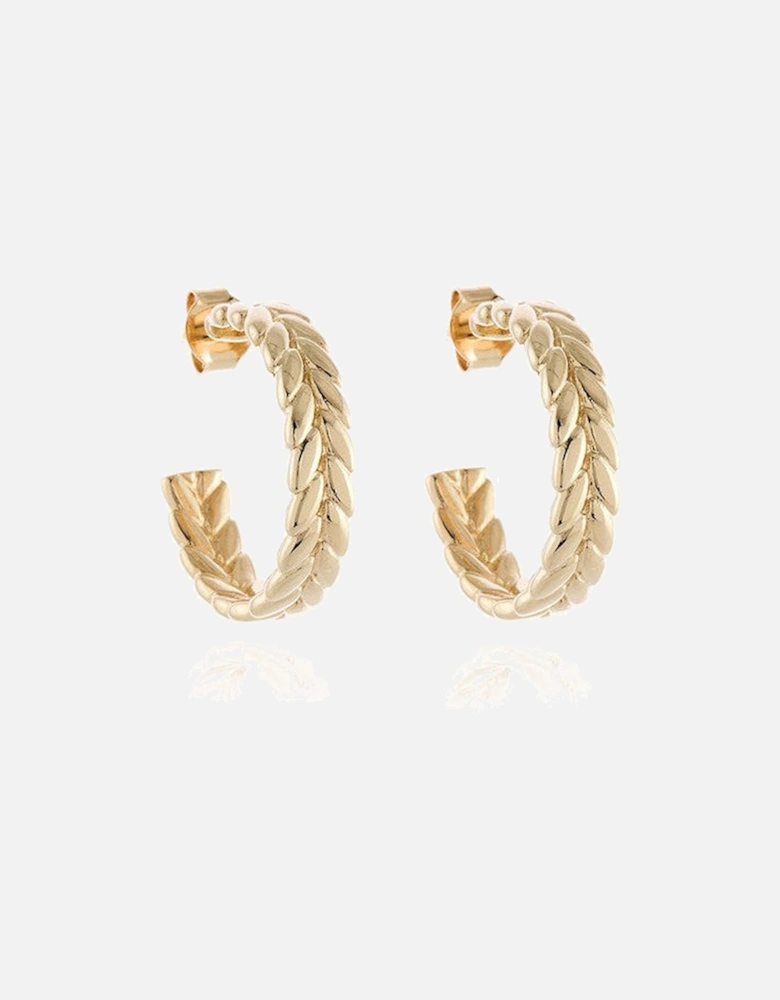 Cachet Oletta 18mm Hoop Earrings 18ct Gold Plated