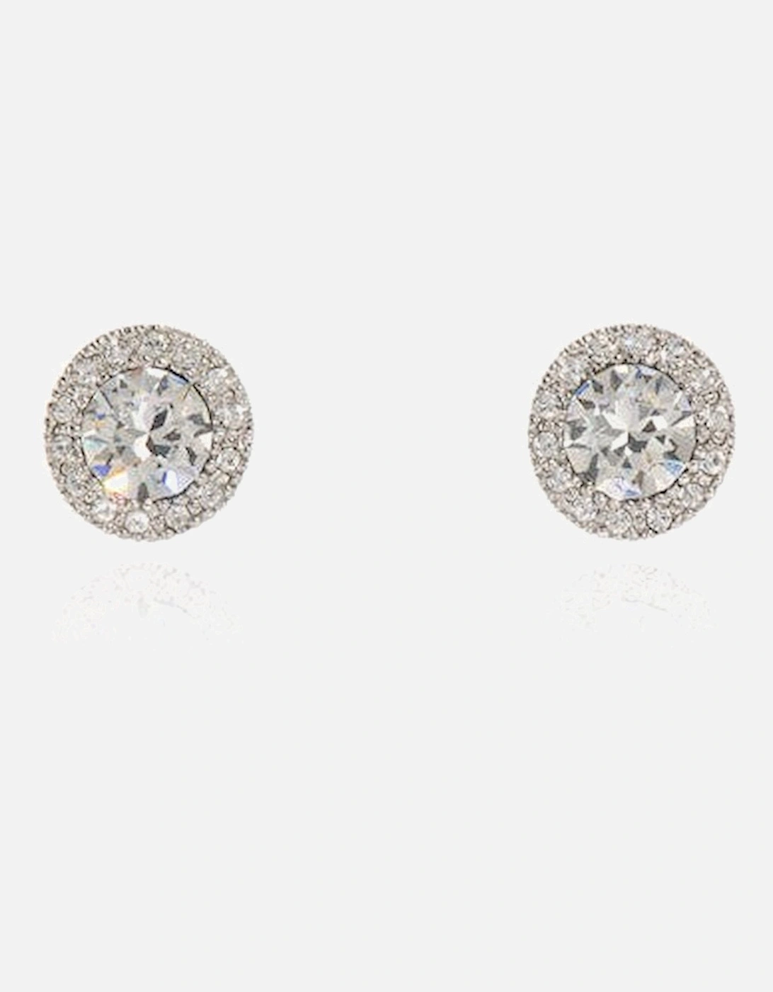 Cachet Chickle Stud Earrings Platinum Plated, 5 of 4