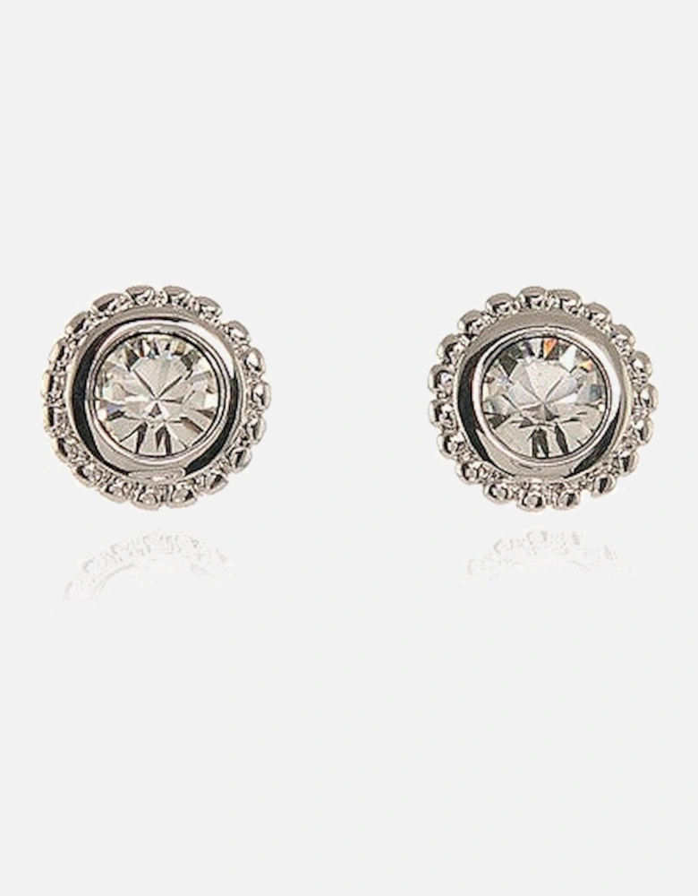 Cachet Bree Solitaire Earrings Platinum Plated