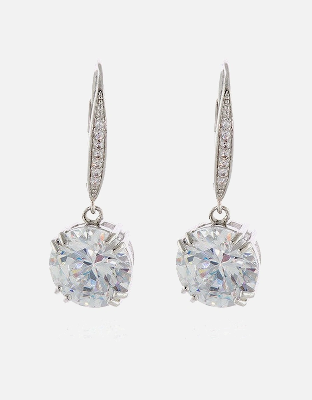 Cachet Bailey  CZ Drop Earrings  Platinum Plated, 5 of 4