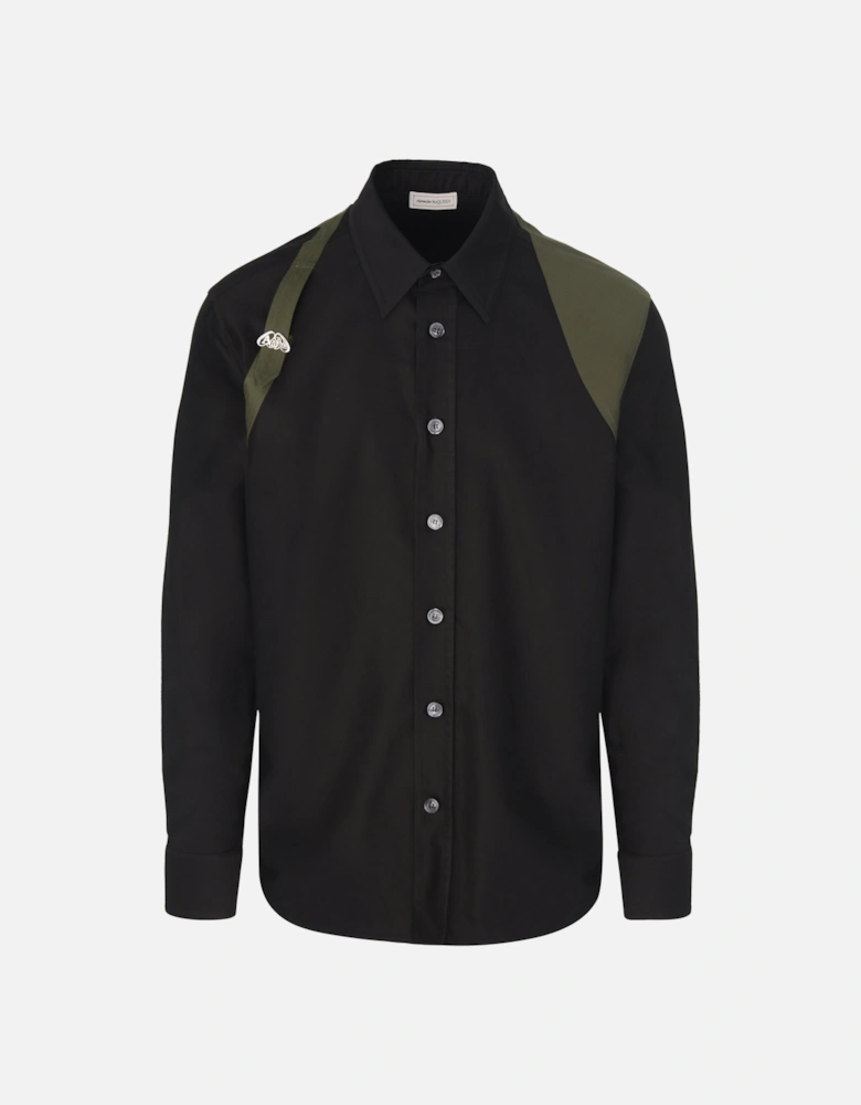 Sateen Harness Shirt Black