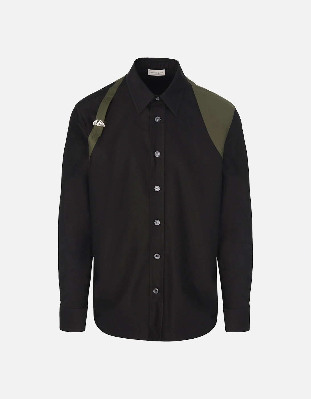 Sateen Harness Shirt Black, 6 of 5