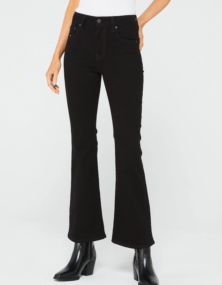 726™ High Rise Flare Jeans - Night Is Black